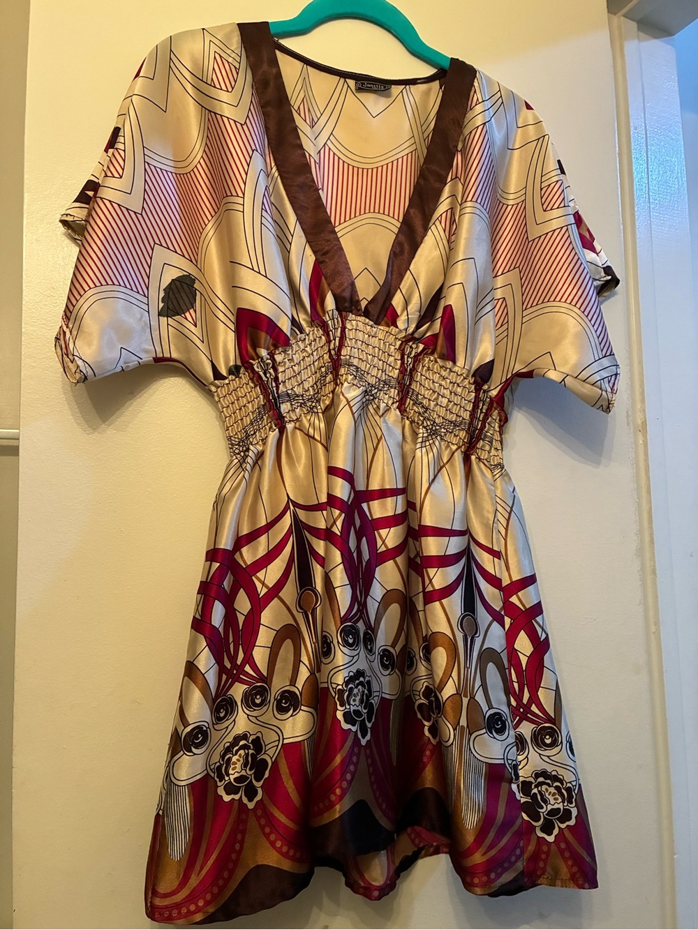 Janette John 3:16 top Medium boho maximalist sayin top